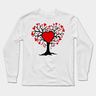 The heart tree is lovable Long Sleeve T-Shirt